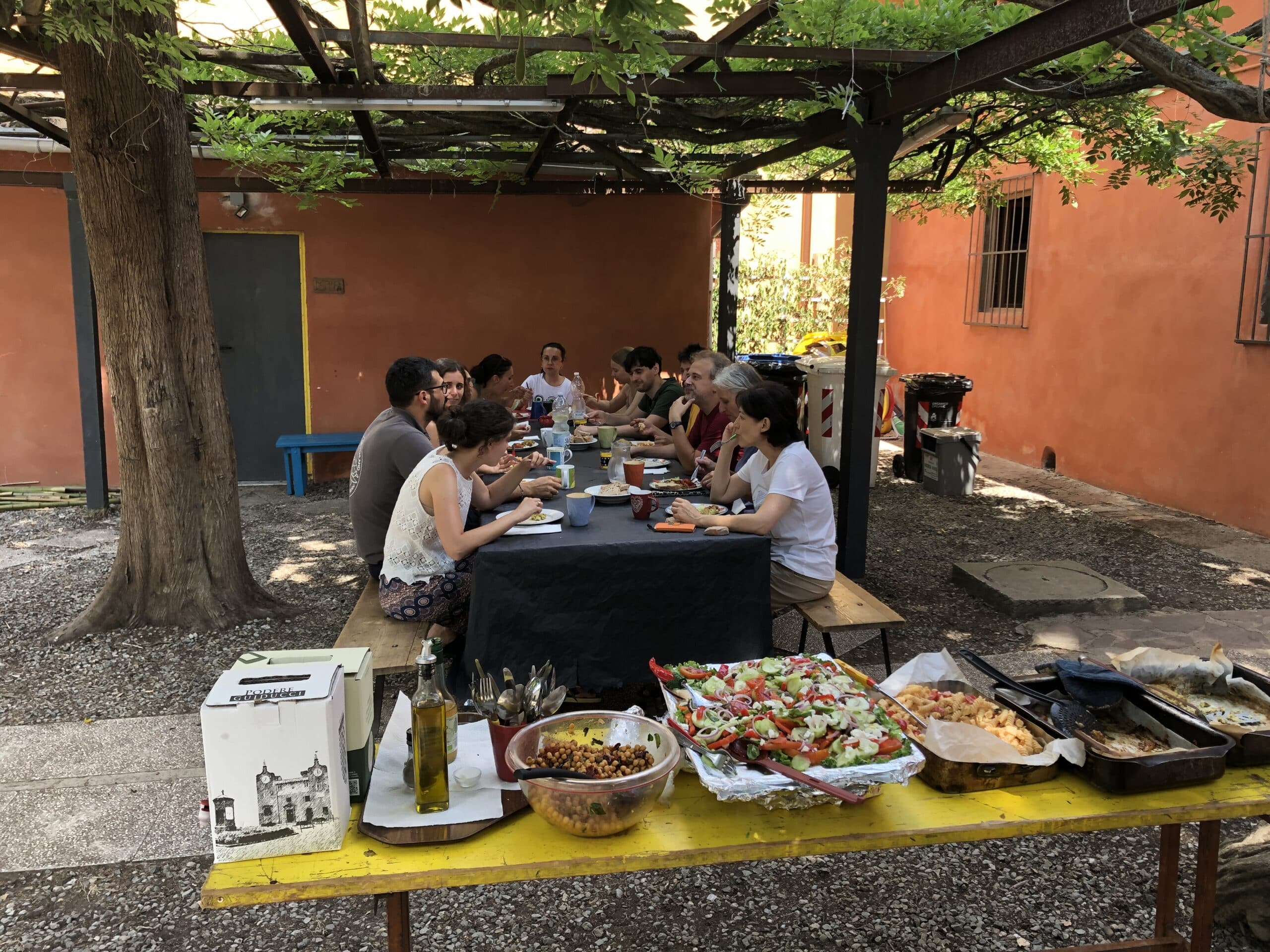 Mensa e momento conviviale durante il residenziale